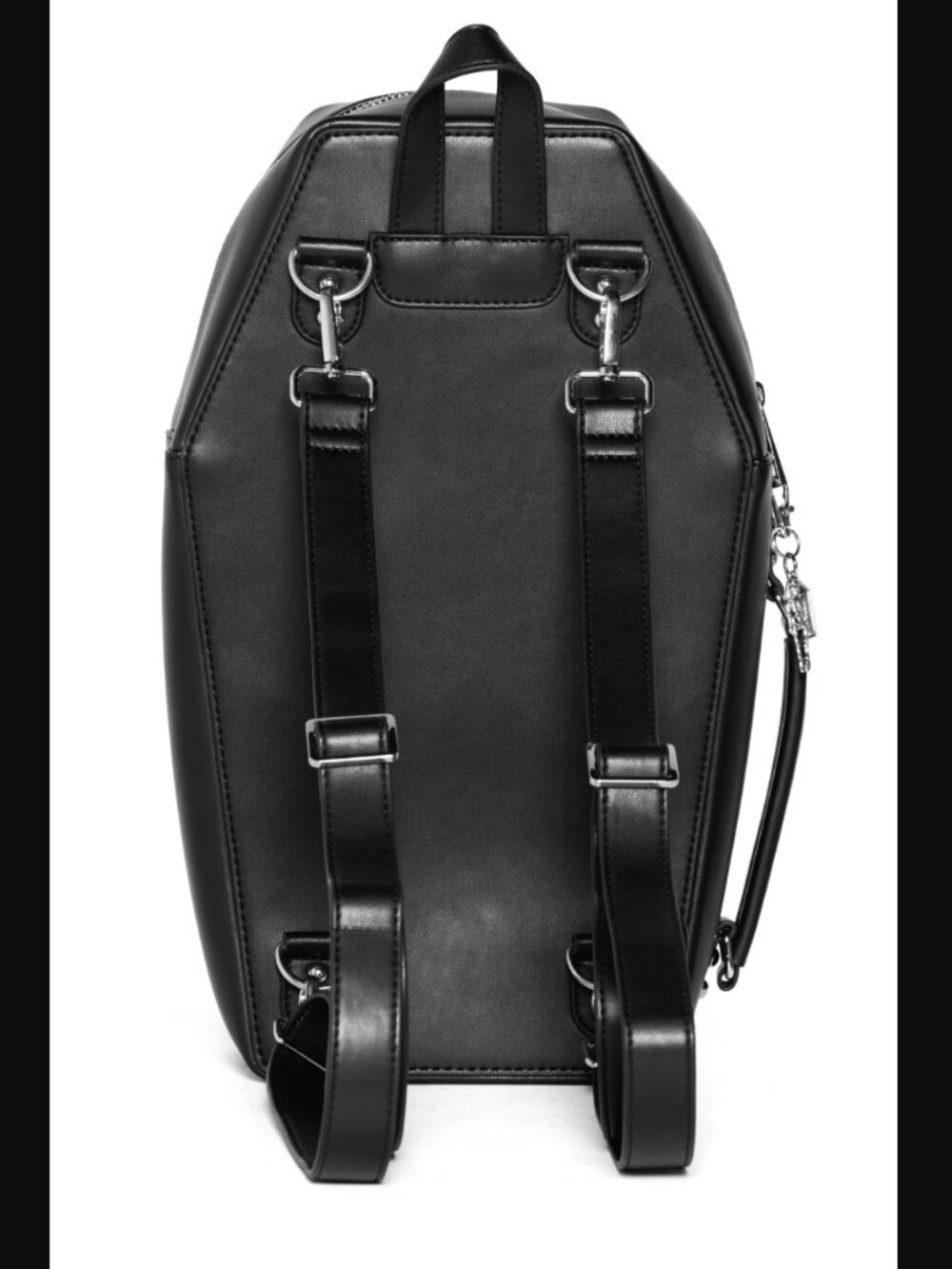 NWT Blackmilk Black Embossed Coffin Backpack - Picture 5 of 5
